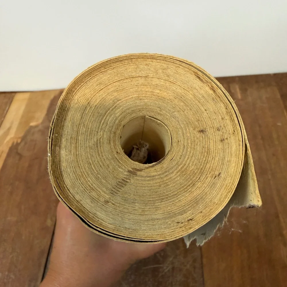 Vintage Floral Wallpaper Roll Blue Gold Victorian Cottagecore 20.5 Inch Wide
